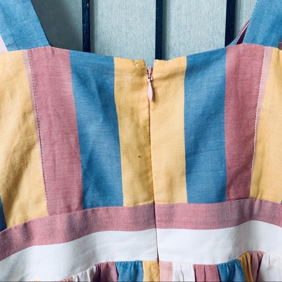 Madewell Tie-Front cutout Dress sherbet pink sz 6 - Picture 6 of 8